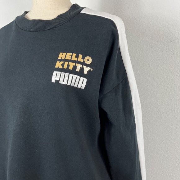 Puma x Hello Kitty Crewneck Oversized Sweatshirt Sweater Womens Small Streetwear - Picture 5 of 14